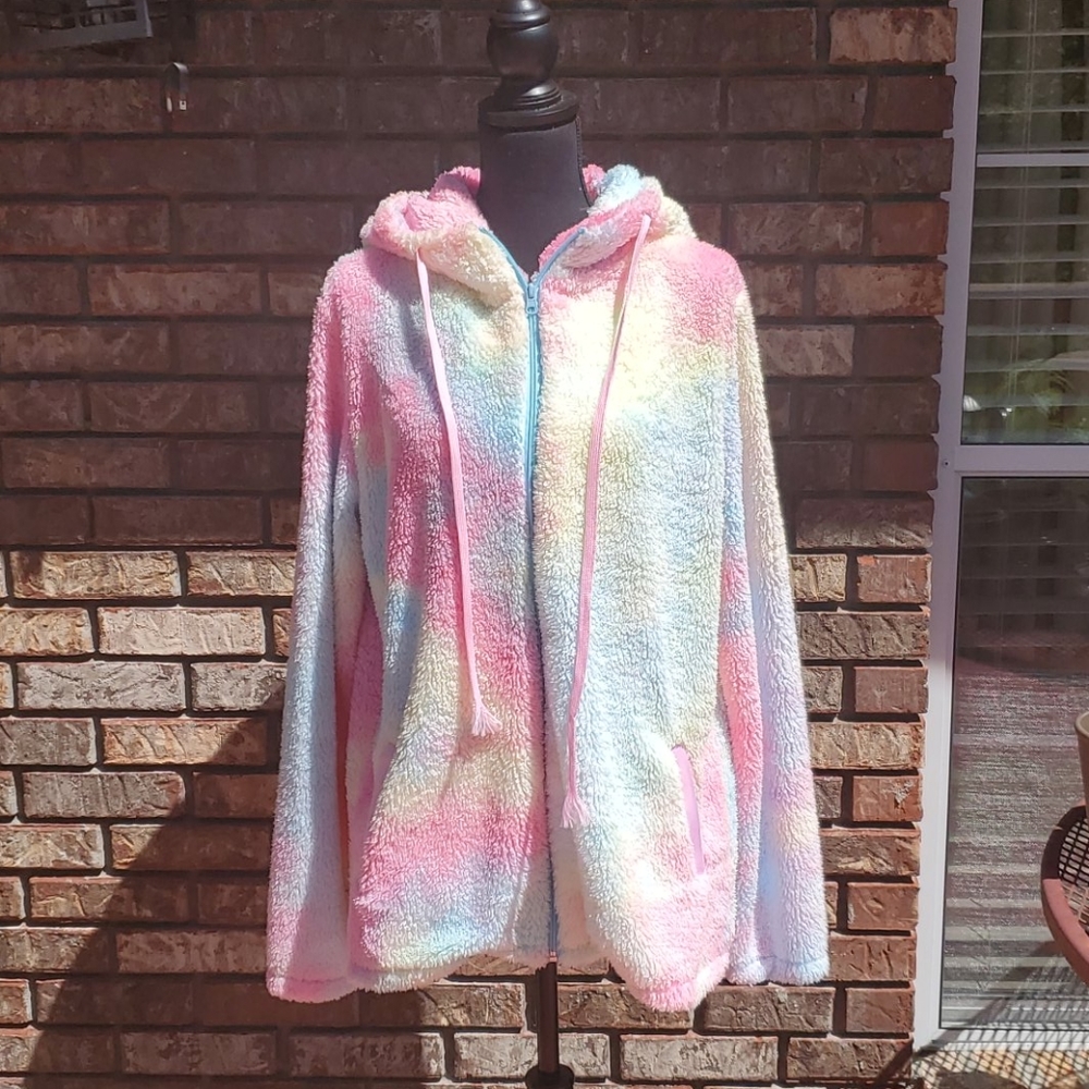 Cotton Candy Zip Up Hoodie
